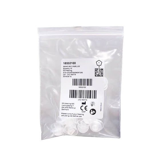 Resound Hearing Aid Clear Domes - Power 11mm (10/pack)