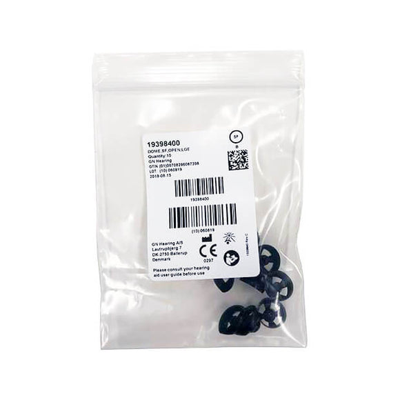 Resound Hearing Aid Surefit Domes - Open Large (10/pack)